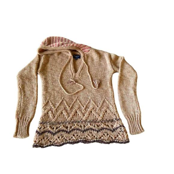 American Eagle Outfitters Chunky Knit Hooded Sweater Women's S/P - Picture 8 of 11
